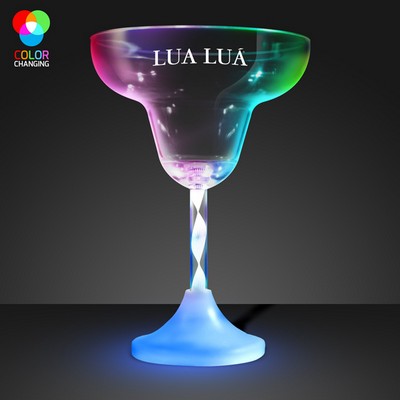 Margarita LED Spiral Stem Glass - PRINTED