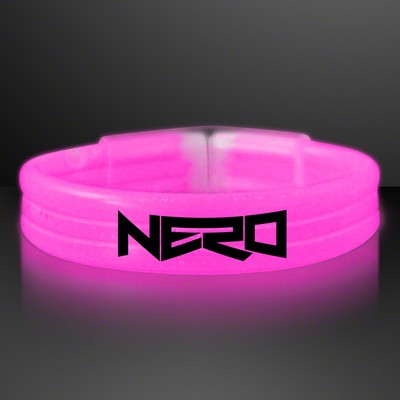 Thick Pink Glow Bracelet - PRINTED